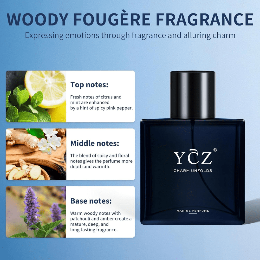 YCZ Cologne Midnight Marine Eau De Parfum