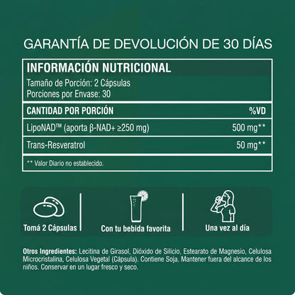 NAD+ Liposomal: Lucí y Sentite 10 Años Más Joven, Sin Botox