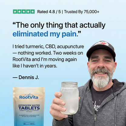 Hydrogen Water Tablets — Your Knees, Back & Hips Pain-Free in 14 Days or Your Money Back